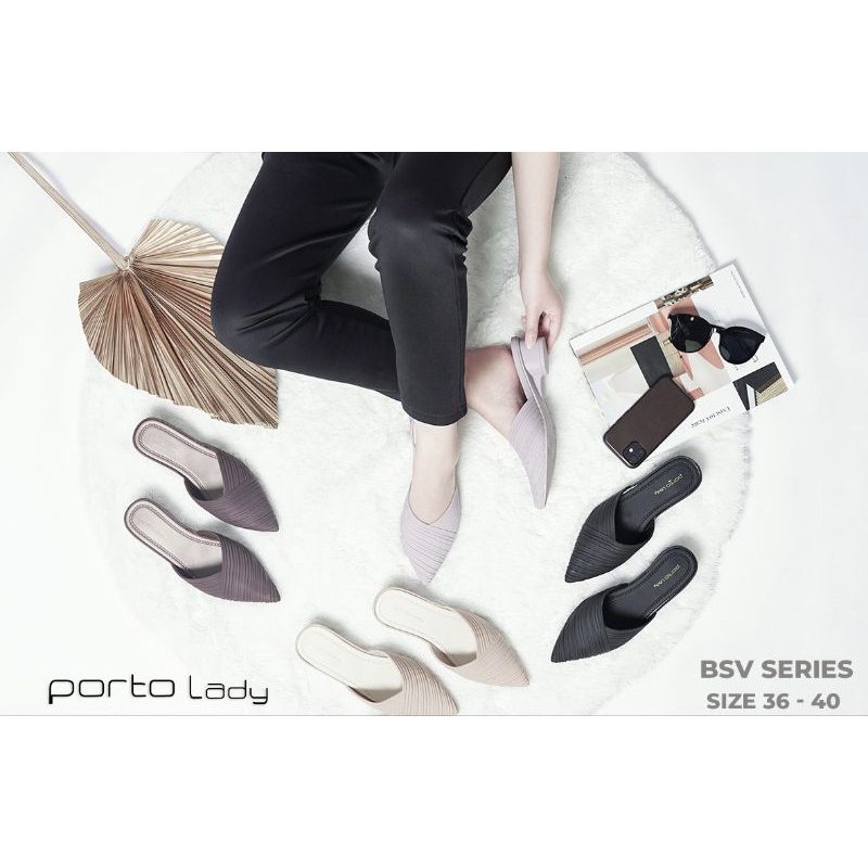 PORTO LADY BSV SERIES TERMURAH / SANDAL SLIPON WANITA KEKINIAN / SANDAL SELOP WANITA / SANDAL TRENDY