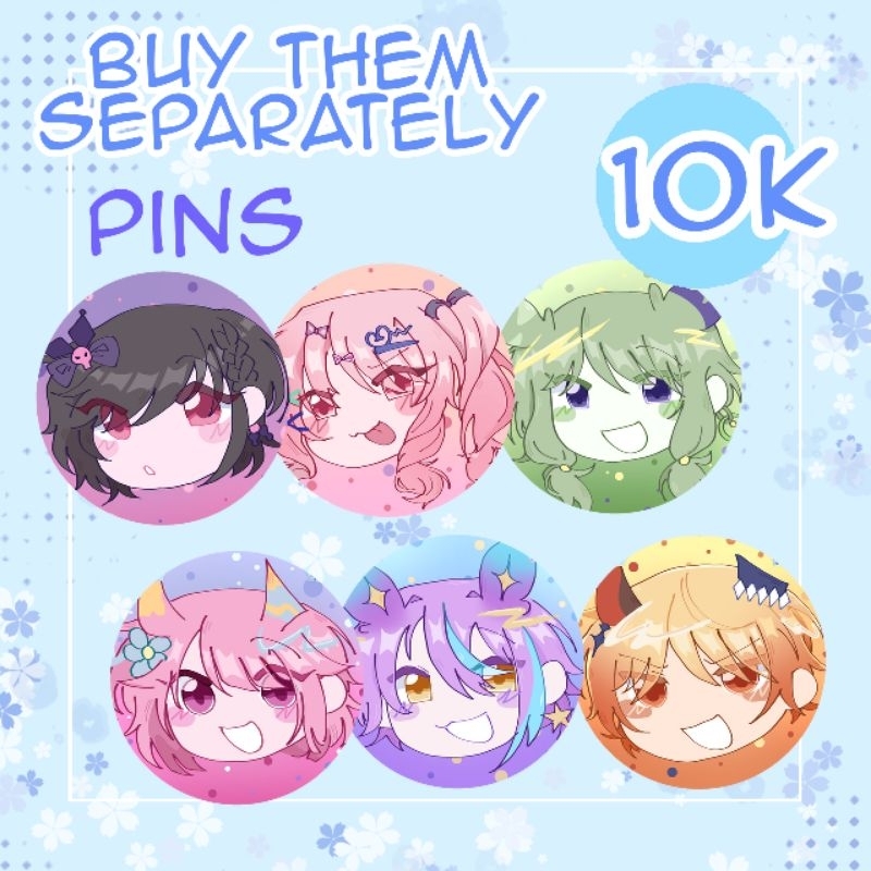 cute pjsekai pins || fanmerch