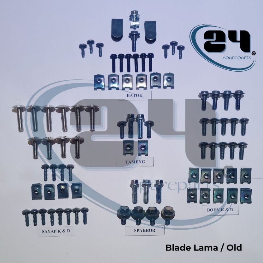 Baut/Baud Body Motor Honda Blade Lama/Old