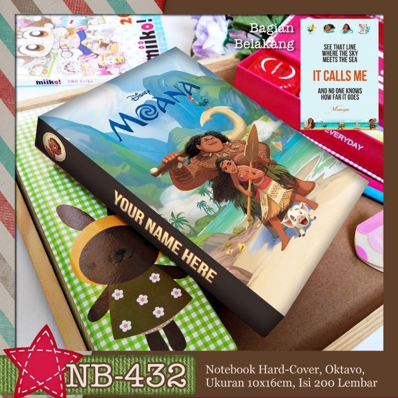 

Notebook Custom Disney Princess Moana