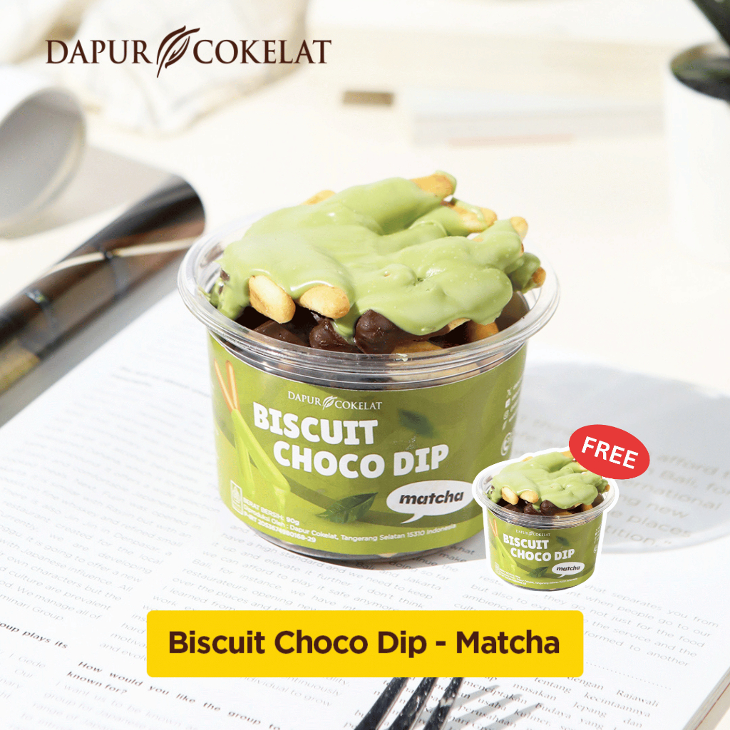 

DAPUR COKELAT - Biscuit Choco Dip Matcha | Biskuit Baluran Cokelat