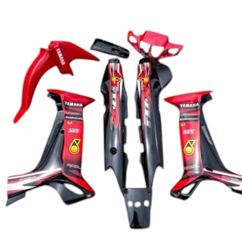 Cover Body Fizr Full Set Halus Cover Bodi Yamaha Fizr Petronas Merah Hitam
