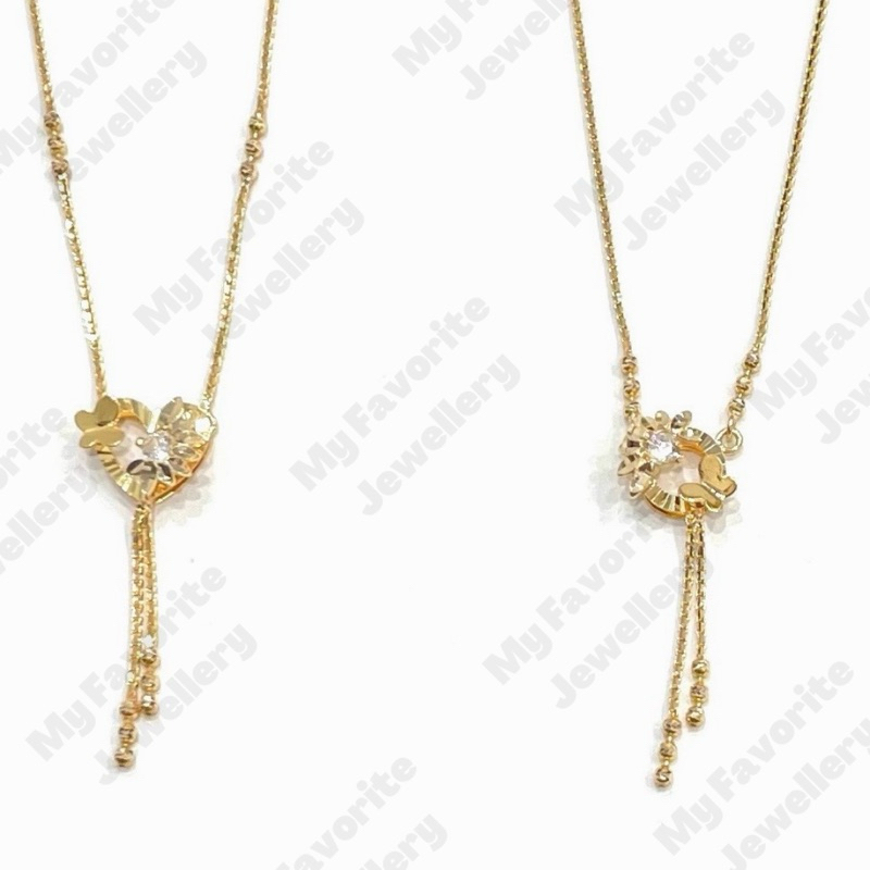 Kalung Italy Kupu-kupu Terbaru Emas Asli Kadar 700