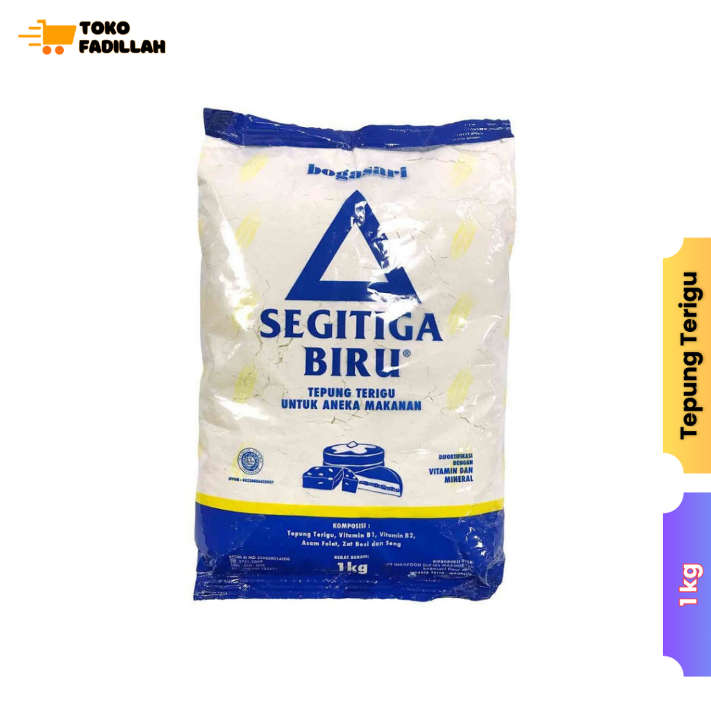 

Tepung Segitiga Biru 1 kg - Tepung Terigu Serbaguna