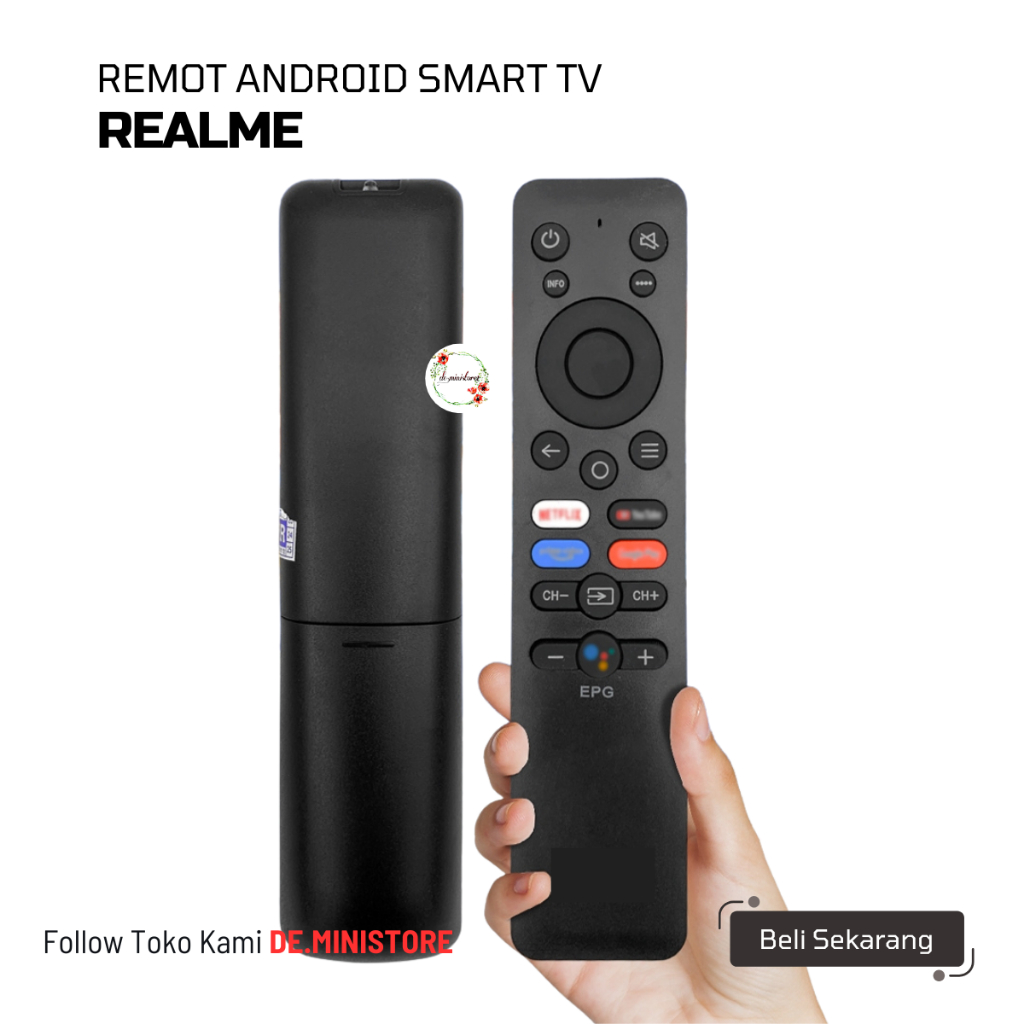 Remote TV 32 in Android Google TV non Voice / Remote TV Realme Smart TV 4K 32" 43" 50" Non Voice