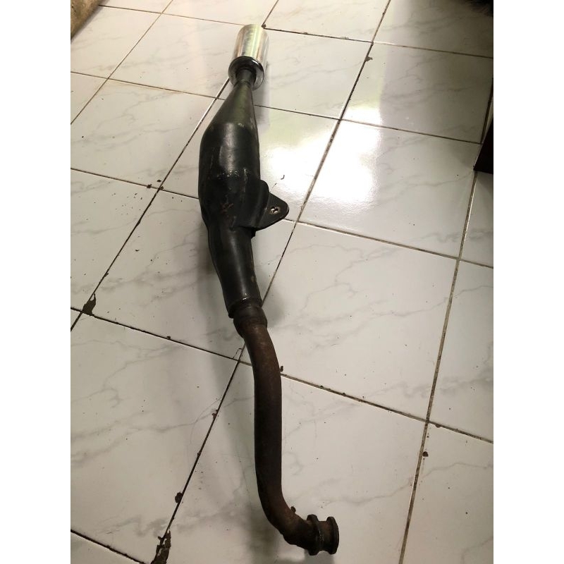 Knalpot Fizr Fiz r f1zr F1Z R original perut hitam sudah bobokan bedelan