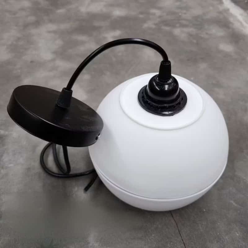 LAMPU HIAS GANTUNG BULAT PUTIH E27 Bonus lampu LED