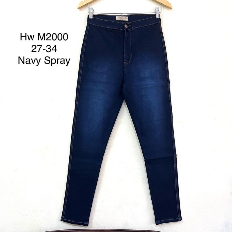 Celana Jeans Pensil  Hw Navy Miss 2000