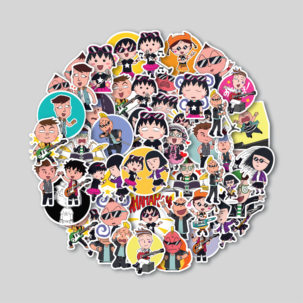 

STICKER PACK CHIBI MARUKO CHAN ROCK N ROLL | STICKER TUMBLR | STIKER LAPTOP KOPER HELM