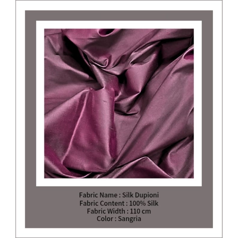 JAHAN-ARA™ - CMP - Sangria - Kain Satin - Kain Silk - Kain Sutra - Kain Satin Premium - Kain Silk Pr