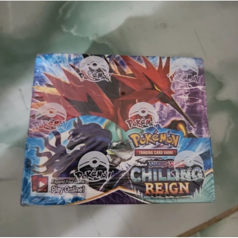 kartu pokemon tcg chiling reign bahasa inggris booster box