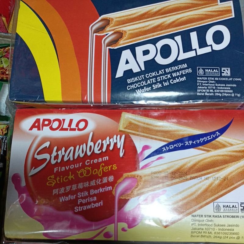 

Apollo Wafer stik berkrim isi 24pcs