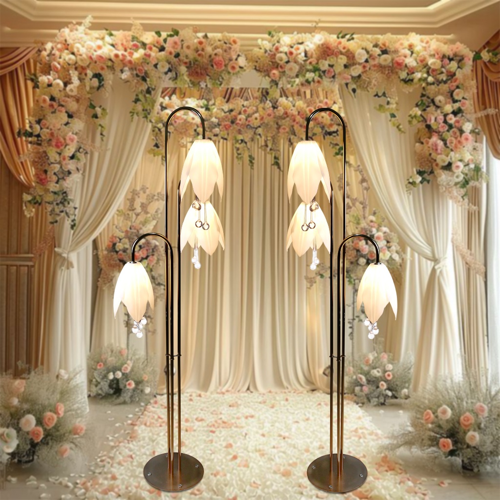 LAMPU STANDING TULIP X3/ LAMPU HIAS AESTHETIC/ LAMPU DEKORASI RUMAH/ LAMPU HIAS POJOK