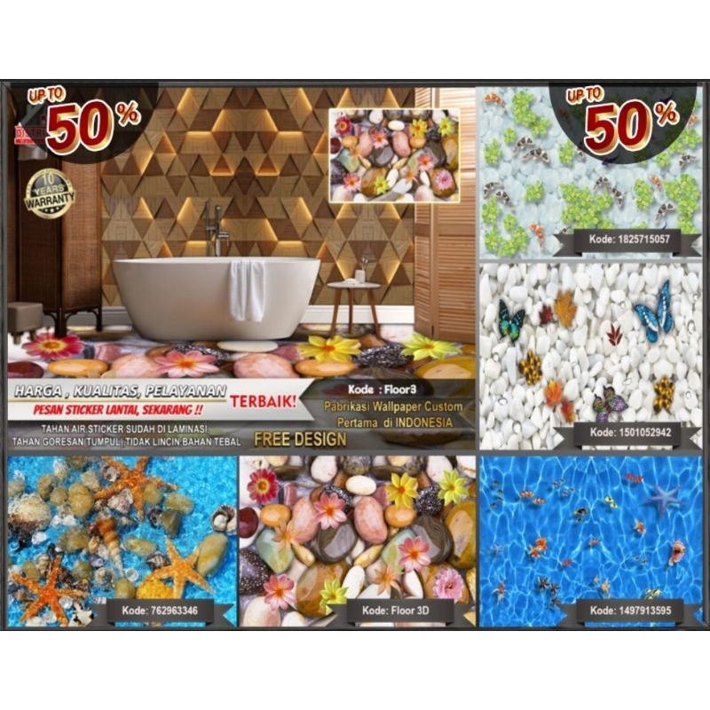 Sticker Lantai | Sticker Lantai Custom | Sticker Lantai 3D | Sticker Floor | Floor 3D | Lantai 3D | 