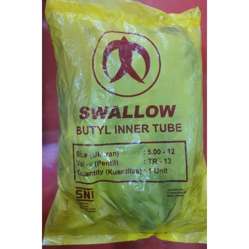 BAN DALAM SWALLOW 5.00 - 12 / 500 R12