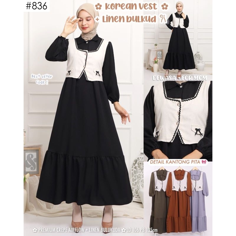 Gamis vest korean style