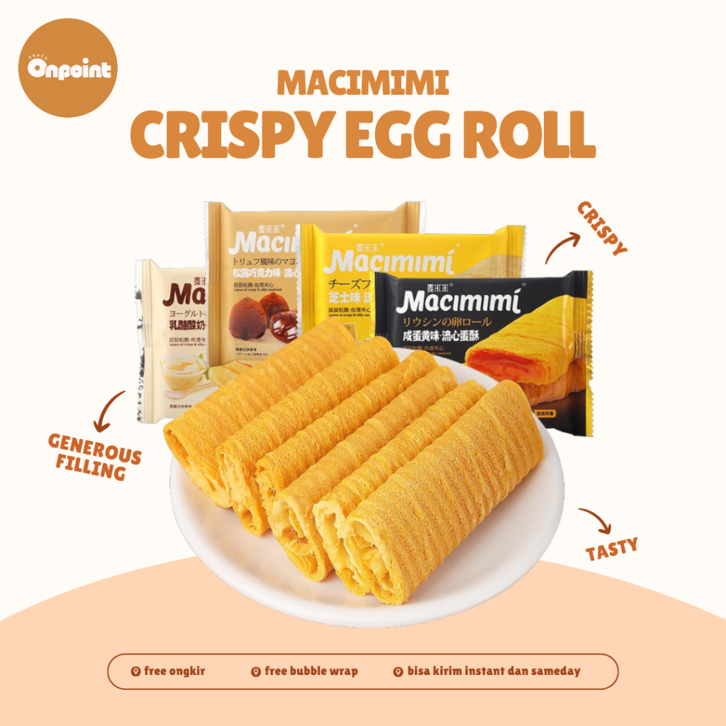 

Macimimi Crispy Egg Roll | Biskuit Cemilan Renyah Aneka Rasa