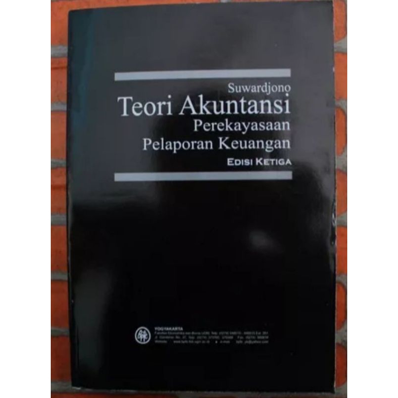 Buku Teori Akuntansi Edisi Ketiga Oleh Suwardjono