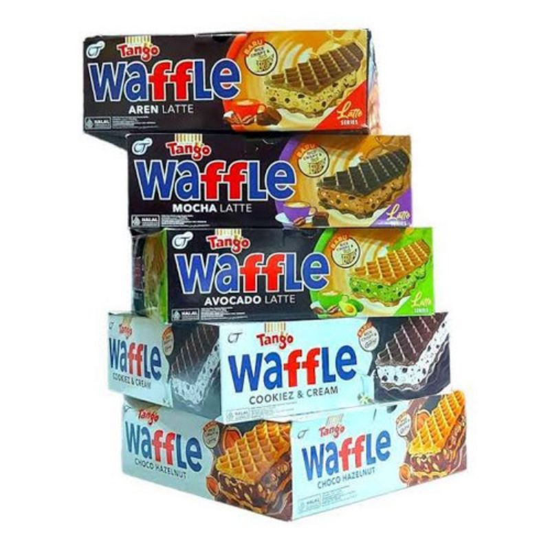 

TANGO WAFFLE HAZELMUT | AREN LATTE | COOKIEZ &CREAM | MOCHA LATTE NETTO 12 PCS X 25 GR