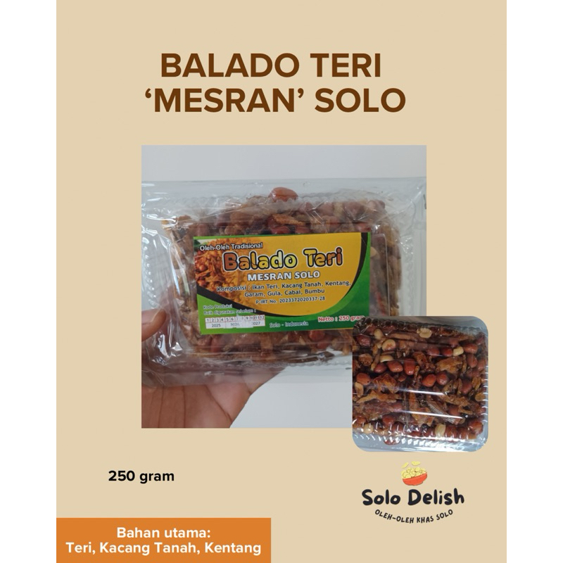 

Balado Teri Mesran Solo - 250 gram