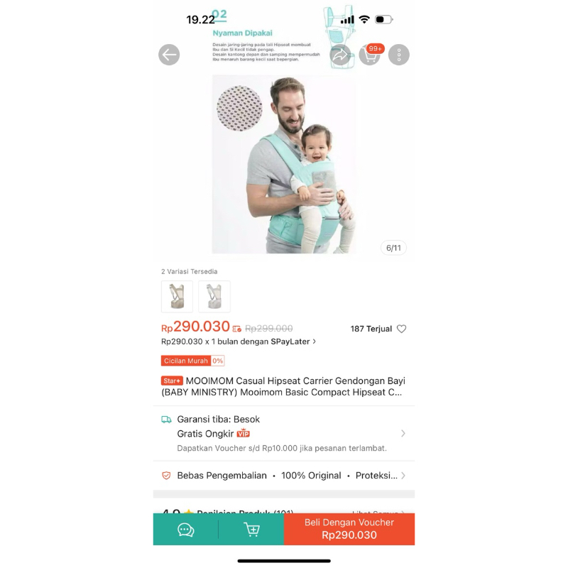 mooimom hipseat carrier