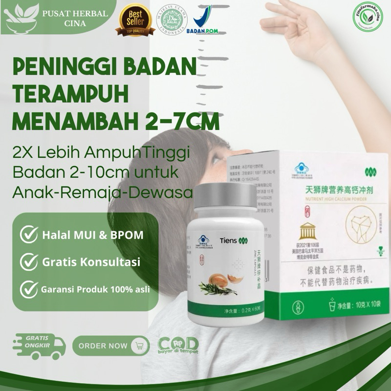 Peninggi Badan Terbaik Nomor 1 Di Dunia Cepat Usia Remaja 20 Tahun Keatas Halal Bpom Original