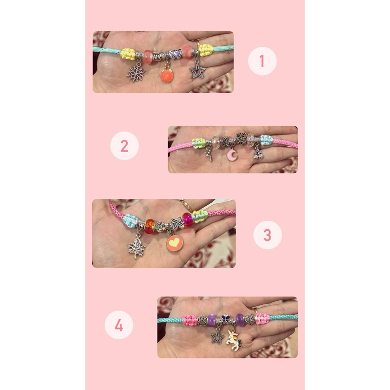 gelang tali paracord charm