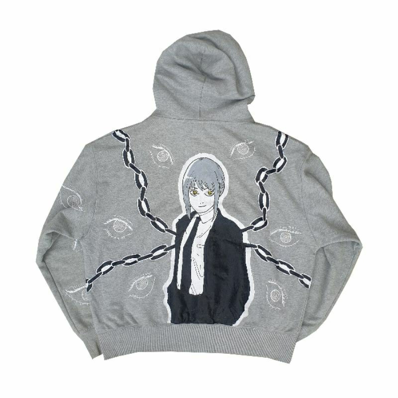 CHAINSAWMAN MAKIMA Hoddie Jacket Painted | Hoodie Painted | Hoodie Reworked | Hoodie Anime