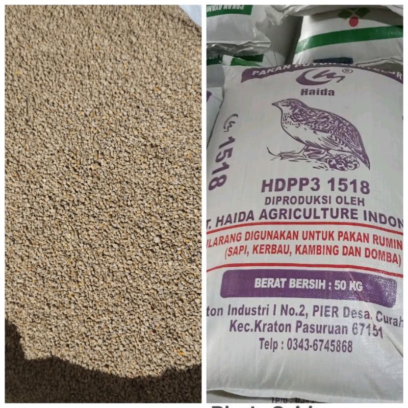 Haida Pur unggas pakan puyuh petelur 1kg
