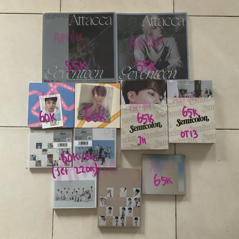 ALBUM ONLY SEVENTEEN ATTACCA YMMD SEMICOLON 24H HITORIJANAI