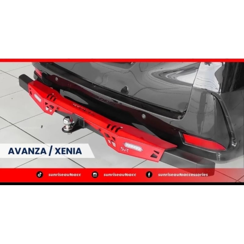 BEMPER BELAKANG AVANZA XENIA 2005 - 2020  MODEL  DEFENDER  , ARMOR  , RAPTOR, STANLESS