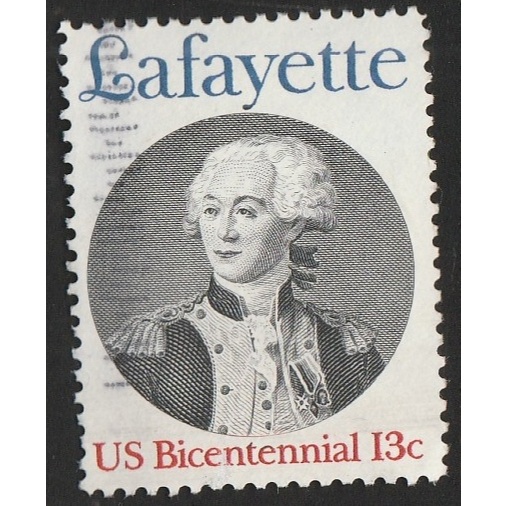 

A 11554 SATU BUAH PRANGKO AMERIKA NOMINAL 13C TEMA LA FAYETTE DENGAN KONDISI SUDAH ADA CAP