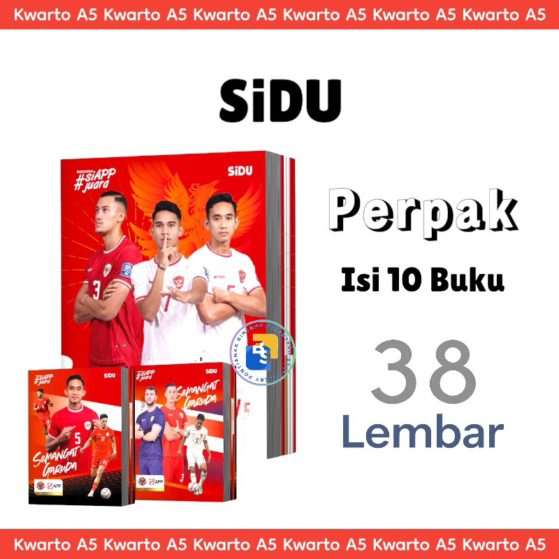 

10 buku - SIDU Buku Tulis TIMNAS 38 Lembar