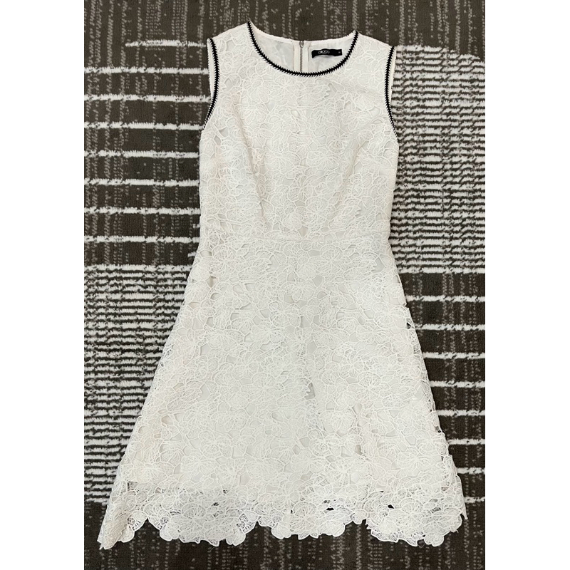 dress burkat putih branded premium