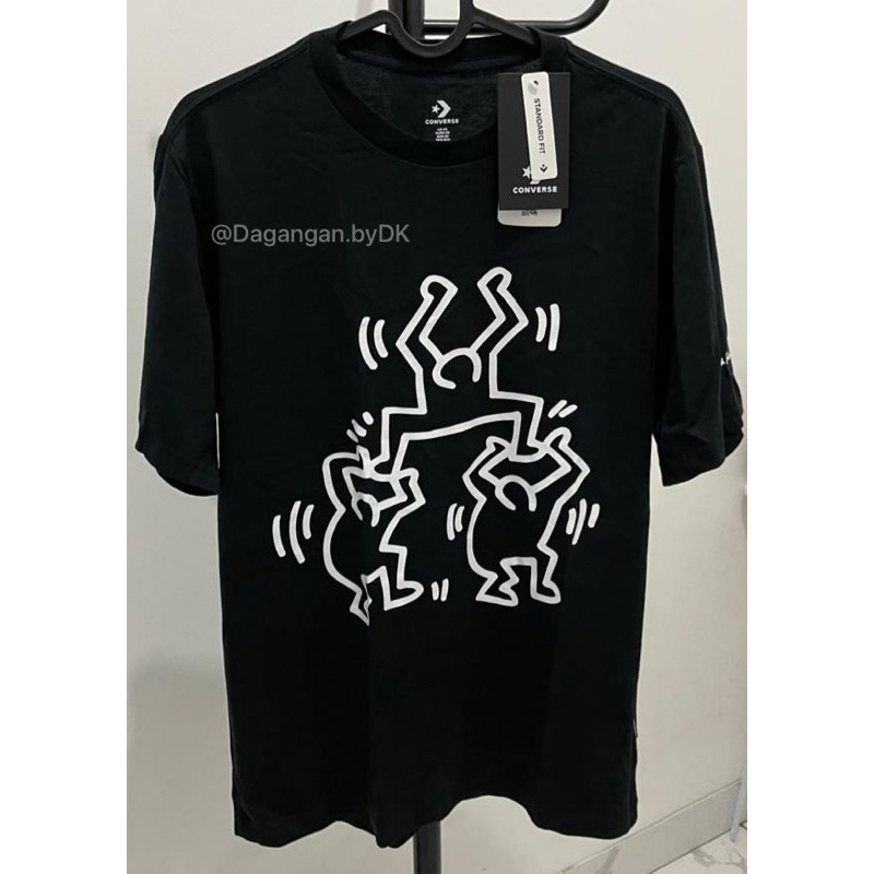 Kaos Converse x Keith Haring Original 100% Full Hitam