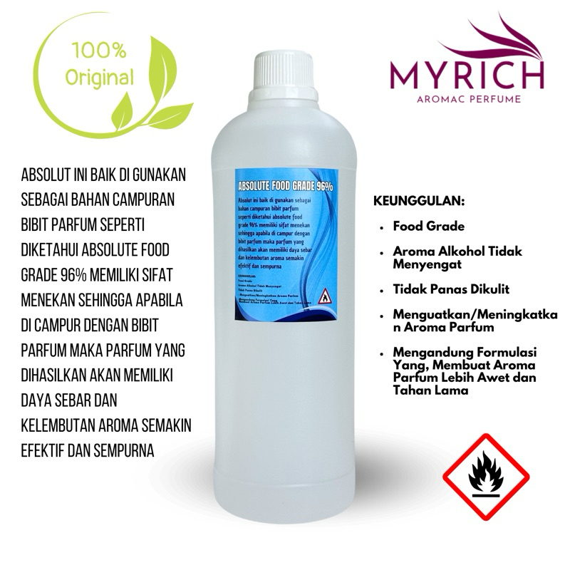 Absolut Parfum 96% food grade 1Liter | Alkohol Parfum 96% food grade (1LITER) (10)