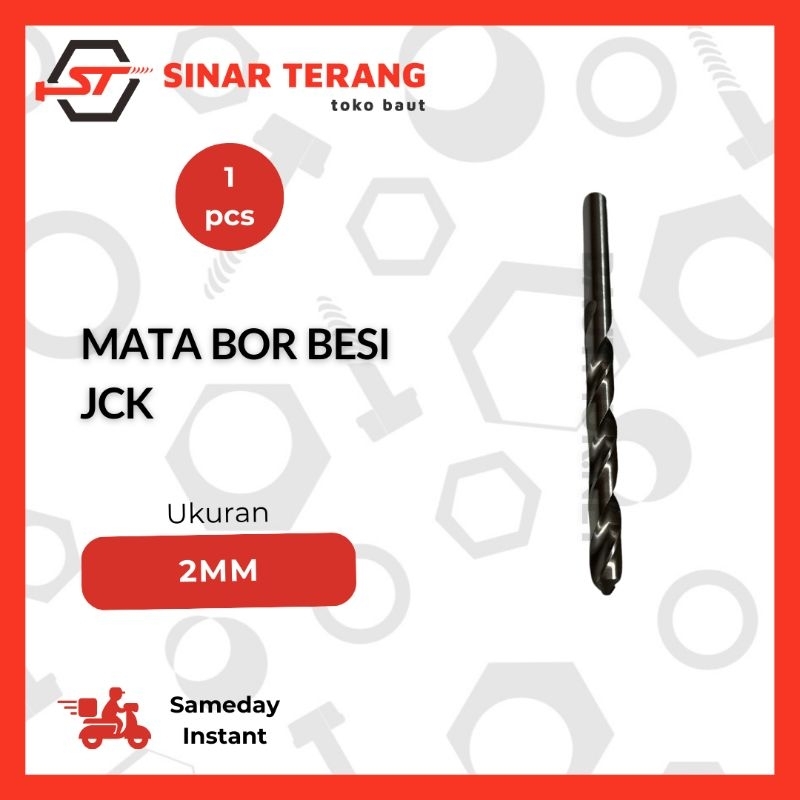 Mata Bor Besi 2 mm - Mata Bor Besi JCK/Wipro 2mm 1 pcs