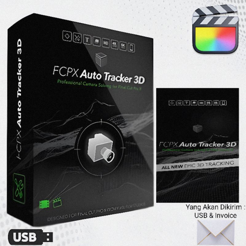 FCPX Auto Tracker 3D Original Product (Lifetime).