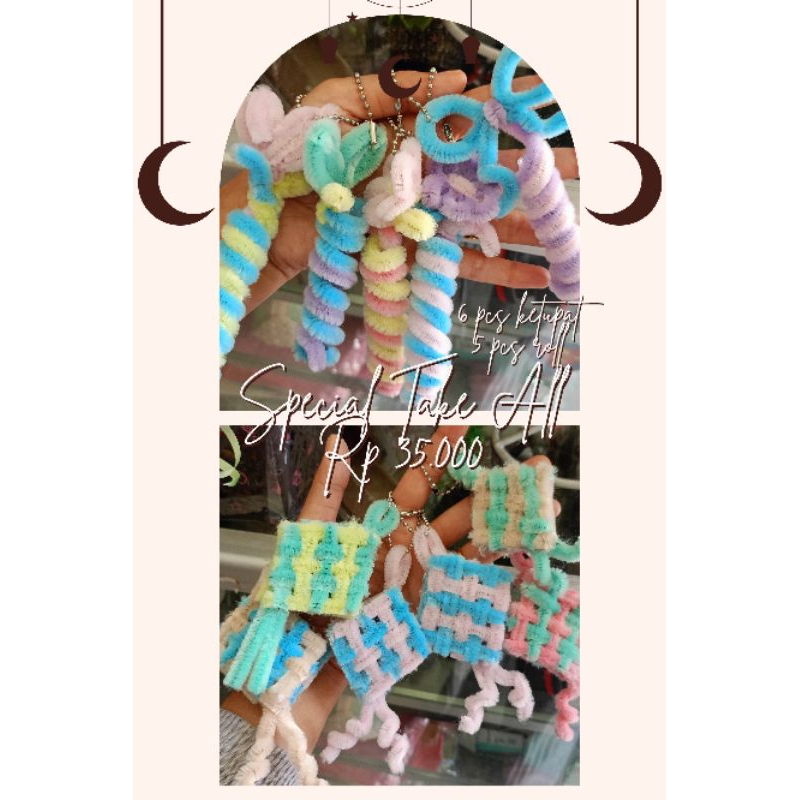 

amplop lebaran bentuk ketupat kawat bulu