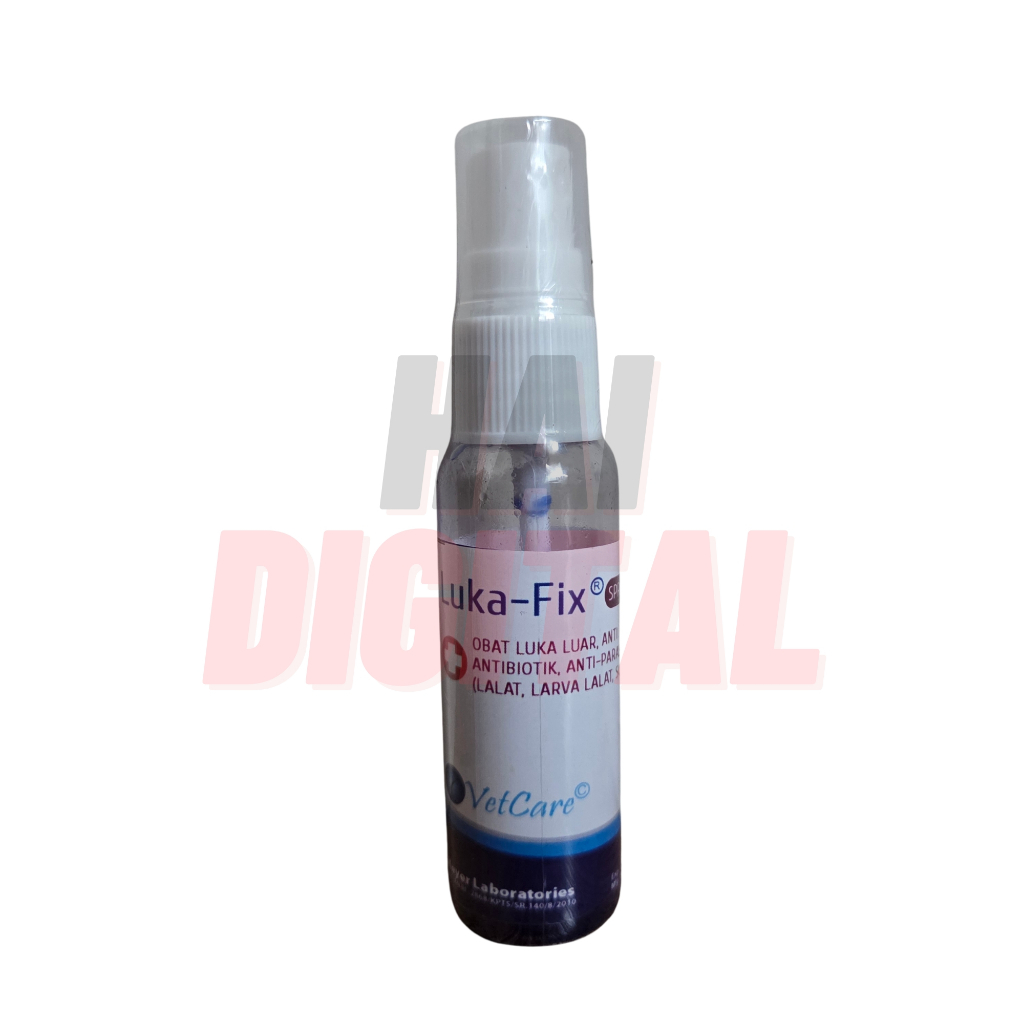 Lukafix Luka Fix SPRAY SEMPROT Obat Scabies Kelinci Kucing Anjing Gudik Gatal Kudis Gudik Sorehock