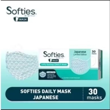 Masker Softies Daily Polos - Softies Daily Mask - Masker Lembut