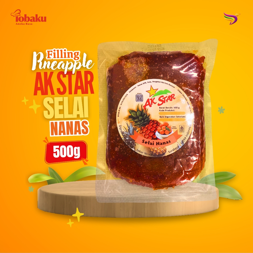 

AK STAR Pineapple Filling - Selai Nanas 500g _