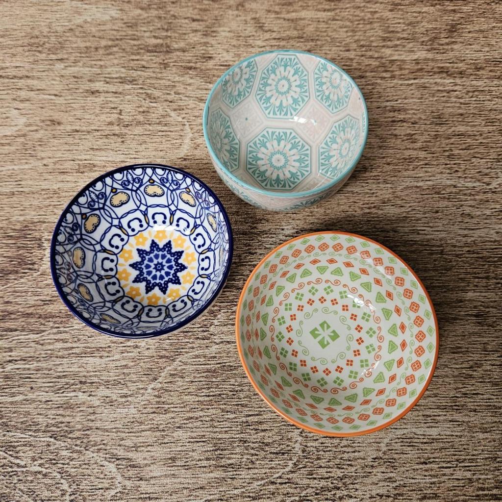 Pero Bowl Mangkuk Pattern Set Isi 3