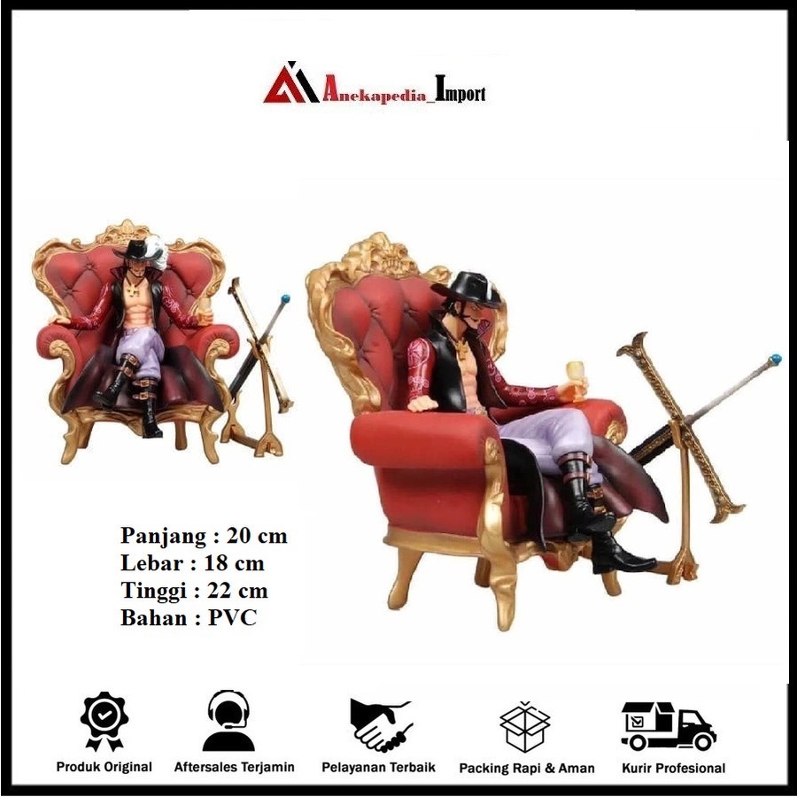 Action Figure Anime One Piece Dracule Mihawk - Action Figure Anime One Piece - Action Figure