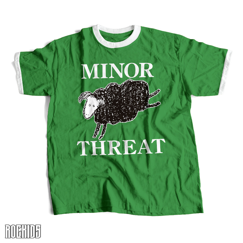 minor threat - ringer tee - kaos dewasa dan anak minor threat - kaos minor threat - kaos minor threa