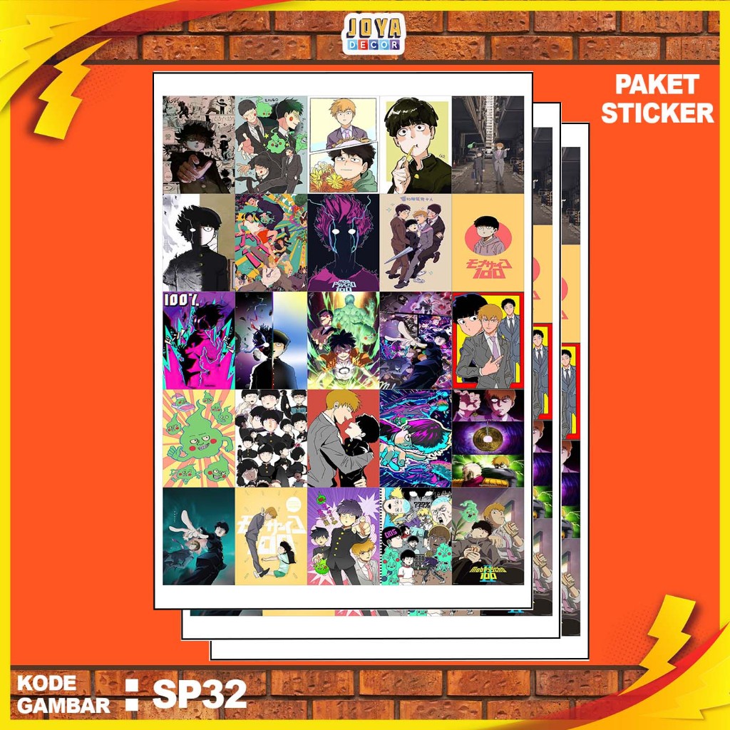 

GAMBAR STICKER MOB PSYCHO 100 / STIKER MOB PSYCHO 100 / PAKET STIKER MOB PSYCHO 100 PER 25 PCS / KODESP32