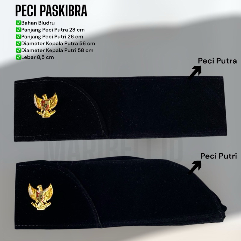 PECI PASKIBRA - PECI UPACARA - PECI PEMBINA - SONGKOK PASKIBRA - TOPI PASKIBRA - PECI PASKIBRA SET P