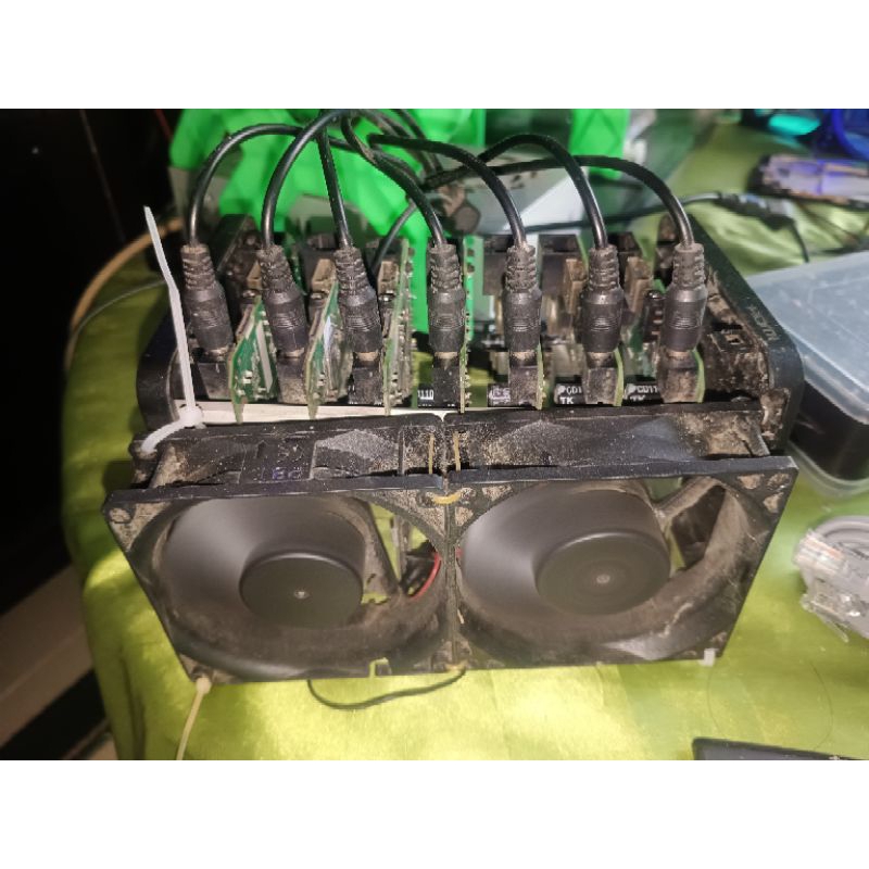 MINING RIG VERUS COIN 7 BOARD STB TINGGAL GANTI WALLET DAN COLOK LISTRIK