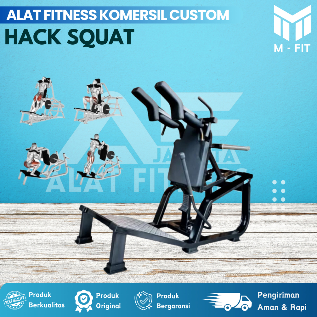 Alat Fitness Komersil Hack Squat Custom