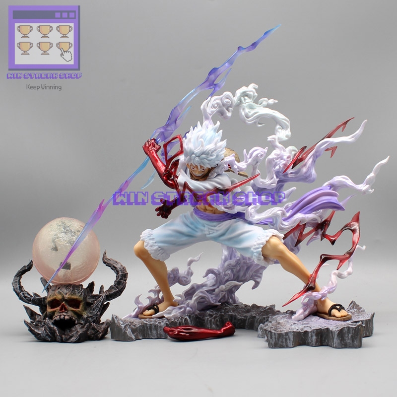 Figur Aksi Karakter Bajak Laut dengan LED dan Box Warna